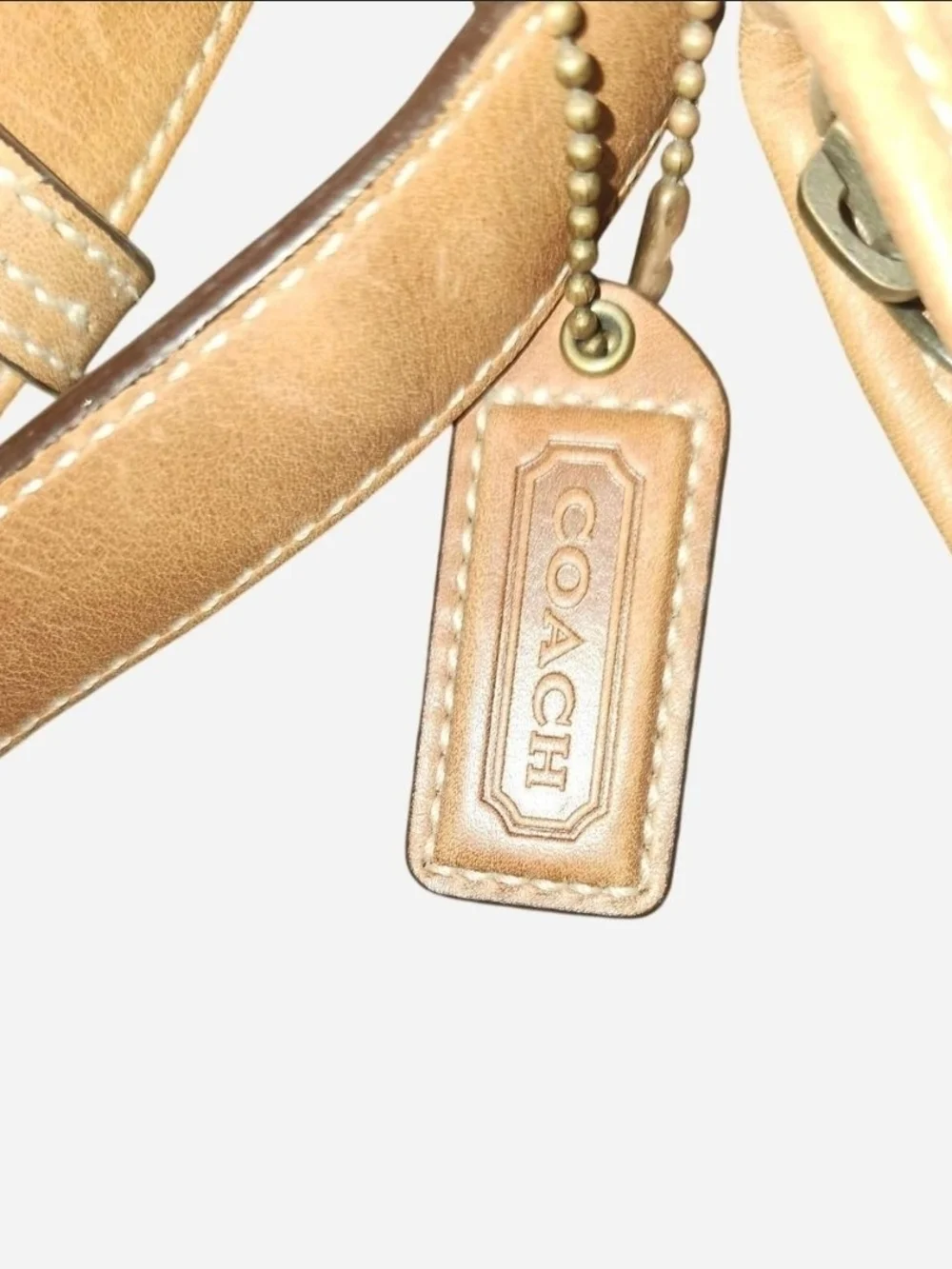 Coach Patchwork Crossbody Bag in Brown, Tan, Cream, Pink and Yellow